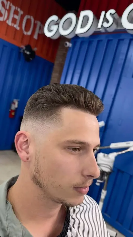 Front view of a finished cut